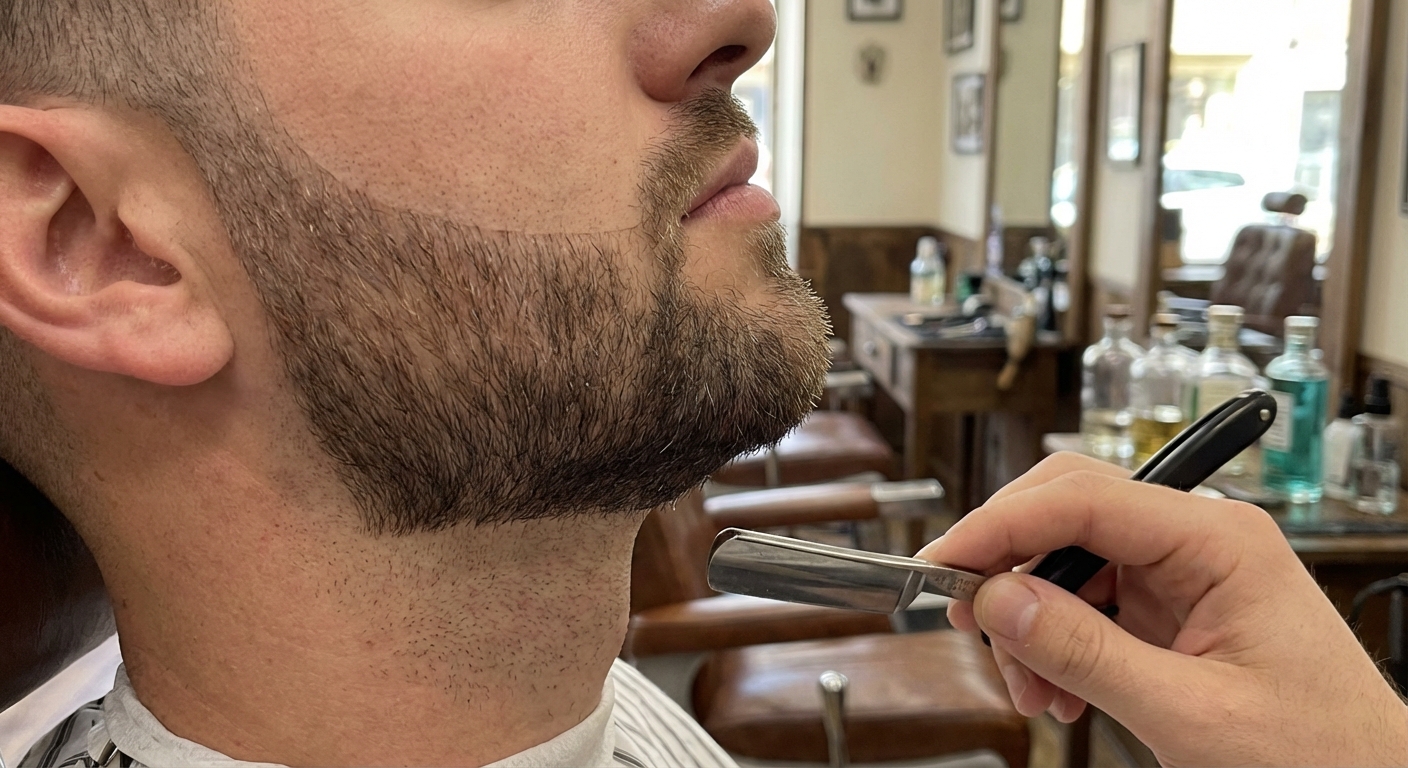 Entretien barbe courte barbier Asnières
