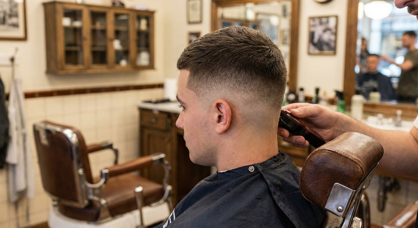 Dégradé américain réalisé chez Barbier à Papa Asnières